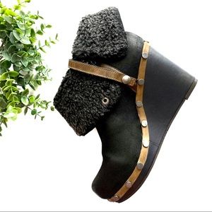 OTBT Black Arvin Wedge Boot SEXY!!!